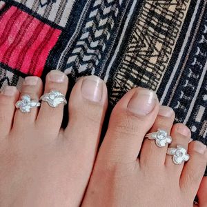 Artificial Silver Toe Ring