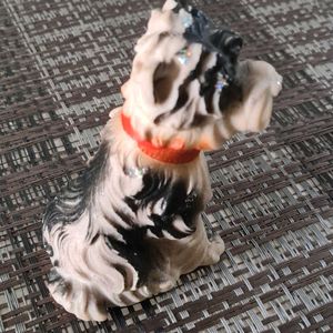 Ceramic Puppy with Red Bow