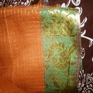 Yellow Colour Banarasi Silk Saree