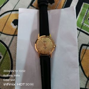 hmt Sona Hand Winding Mechanical Golden Watch