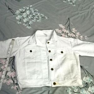 Trendy Jacket, Comfortable For Summers, White In C