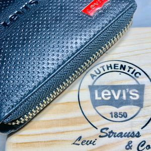 Levi's Black Casual Leather Wallet for Men