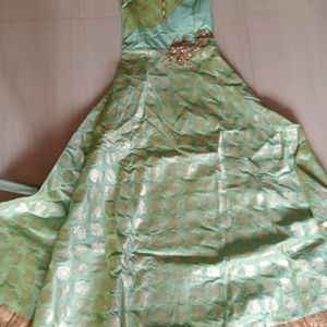 Banarasi Silk Wedding Gown Set