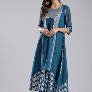 Blue Ethnic Kurti For Wedding And Festivals