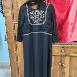 Black Anouk Kurta And Dupatta Set