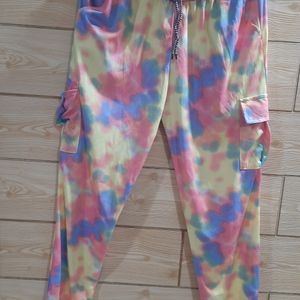 Multy Coloured Girls Joggers For 10 12 Years