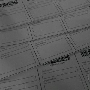 20 Shipping Label Black And White