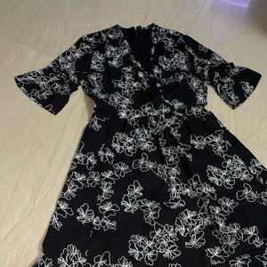 Black And White Floral Dress