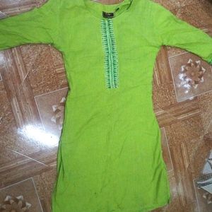 Green💚Kurti with Free Lipstick