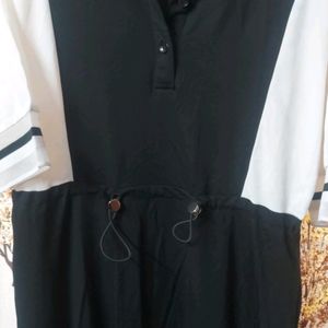 Black And White Korean Pinterest Summer Dress