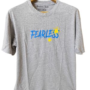 New Oversized Fearless Printed Tshirt Unisex