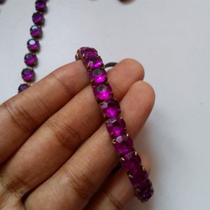 Purple Heart Jewellery Set