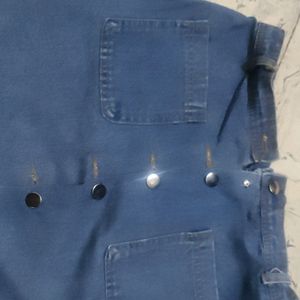 Button Up Denim Skirt - Waist 28 Stretchable