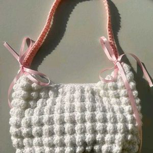 Crochet Popcorn Bag ♡