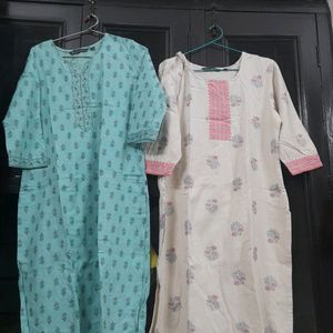 Combo Of 3 Cotton  Kurtis