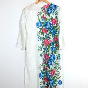 White Chikankari Original Kurti