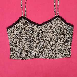 Animal Print Blouson Top