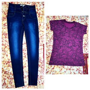 Combo Of Jeans With Top at Only 200rs