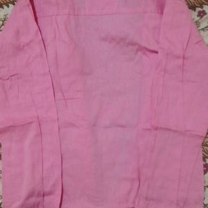 Casual Pink Shirt By Linen DJC