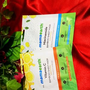 MamaEarth Vitamin C Two Face Mask Only 160/