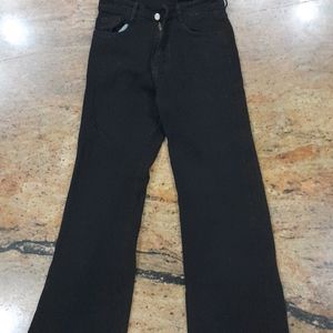 Wide Leg Black Jeans