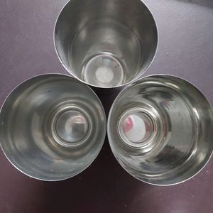 4 Stainless Steel Glasses In 3 Design