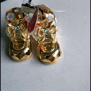 24 K Goldplated Swaroski Crystal Shoes