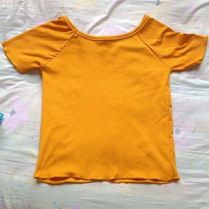 Mustard Crop Top