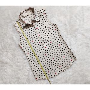 Playful Vibes Colorful Polka Dots Top Small pocket