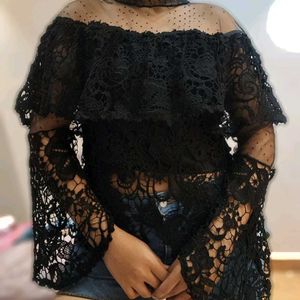 Black Party Wear Top