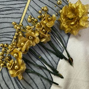 Golden Colour Hair Accessories