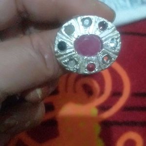 Pic Annie One Maharaja Style  Silver Colour Ring