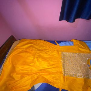 New Haldi Anarkali Dress