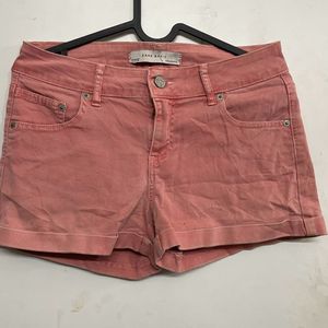Zara Pink Shorts For Women