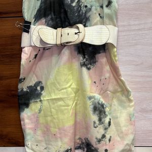 Cute Dress For Party With Belt