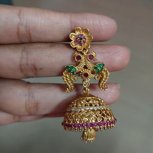 Beautiful Double Peacock Jhumka. New