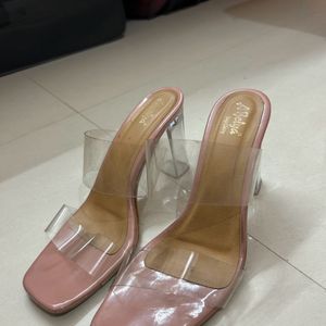 Transparent Nude Heels