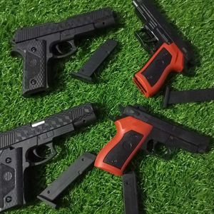 (Pack Of 4)  Toy Gun With Free Bullets Fix Rate