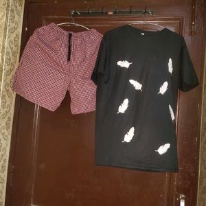 Men T Shirt + Shorts Summer Set