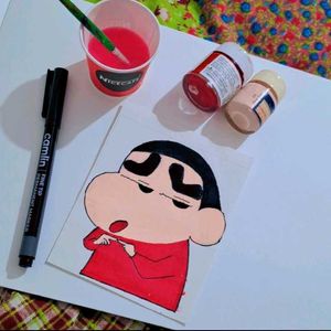 Laminate Shinchan Paintaing Handmade