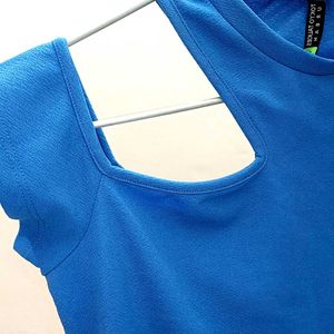 One Shoulder Top In 💙 Blue Perfect For Office