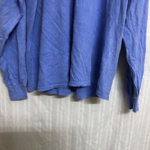 Gildan Blue Long Sleeve T Shirt