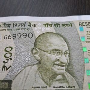 4MA 669990; 500 RUPEES NOTE