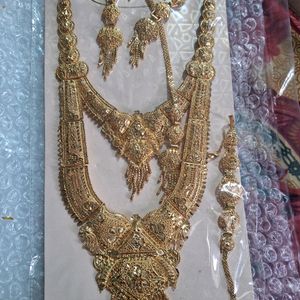 Gold Plated Bridal Necklace Set