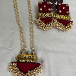 Misboota Red Jewellery Set