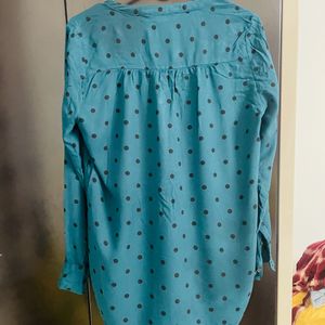 Old Navy Polka Dot Shirt Full Sleeves