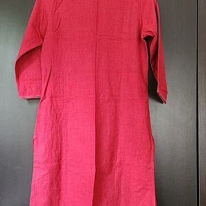 Hand Embroidered Cotton Kurta