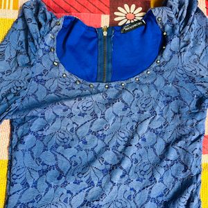 Women Blue Stylish Top