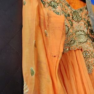 Orange Anarkali