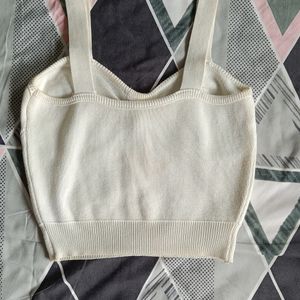 white colour crop top